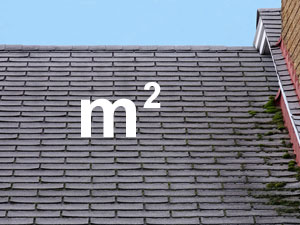 Roof shingles square meters